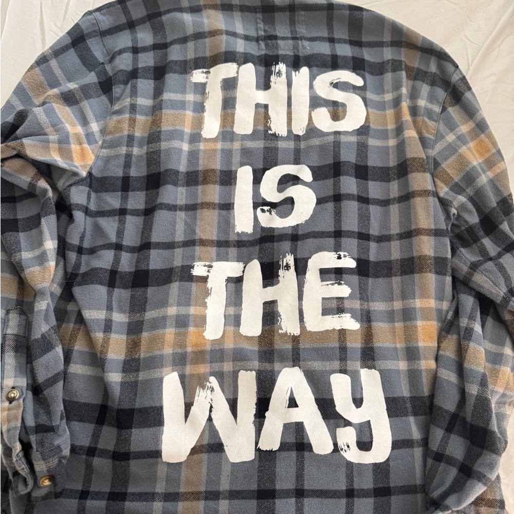 Cakeworthy Star Wars The Mandalorian Flannel Shirt XL This Is The Way Grogu
